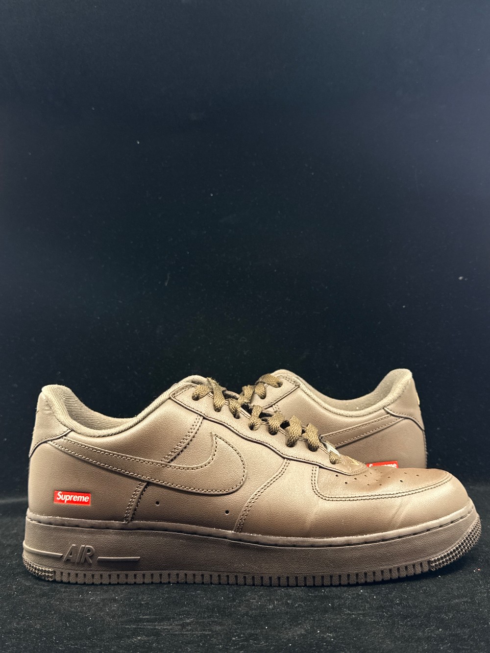 *USED/NO BOX* NIKE AIR FORCE 1 X SUPREME - BAROQUE BROWN
