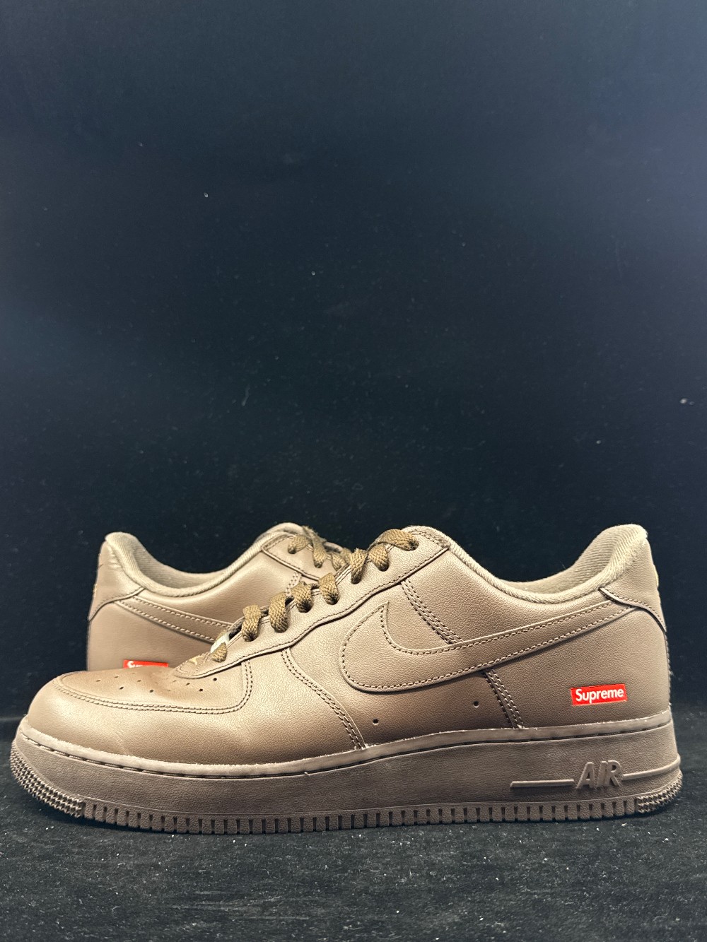 *USED/NO BOX* NIKE AIR FORCE 1 X SUPREME - BAROQUE BROWN