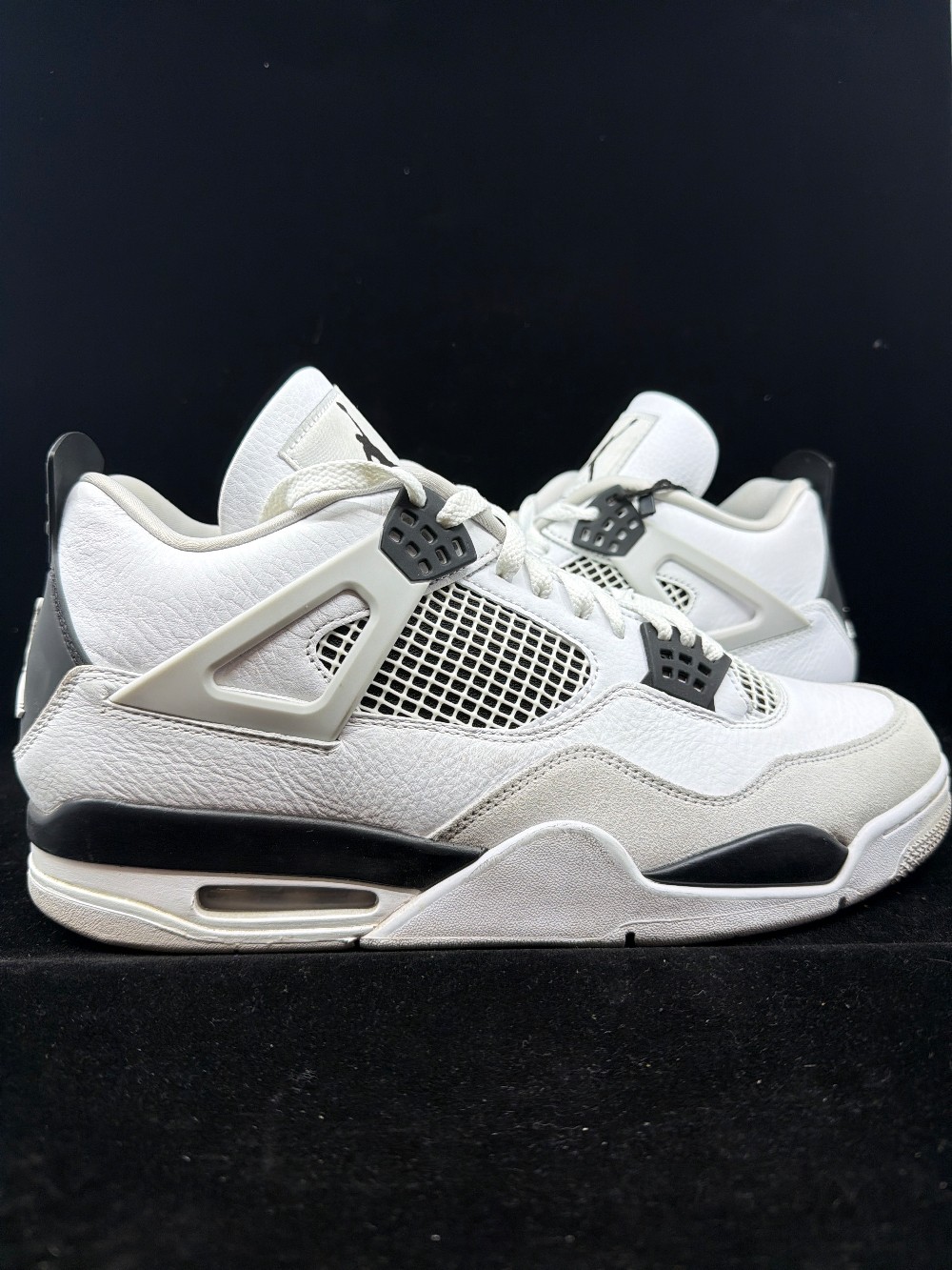 *USED* AJ 4 - MILITARY BLACK