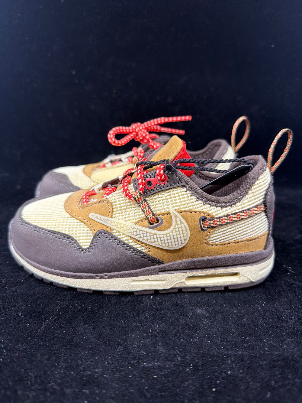 NIKE AIR MAX 1 X TAVIS SCOTT (TD) - BAROQUE BROWN
