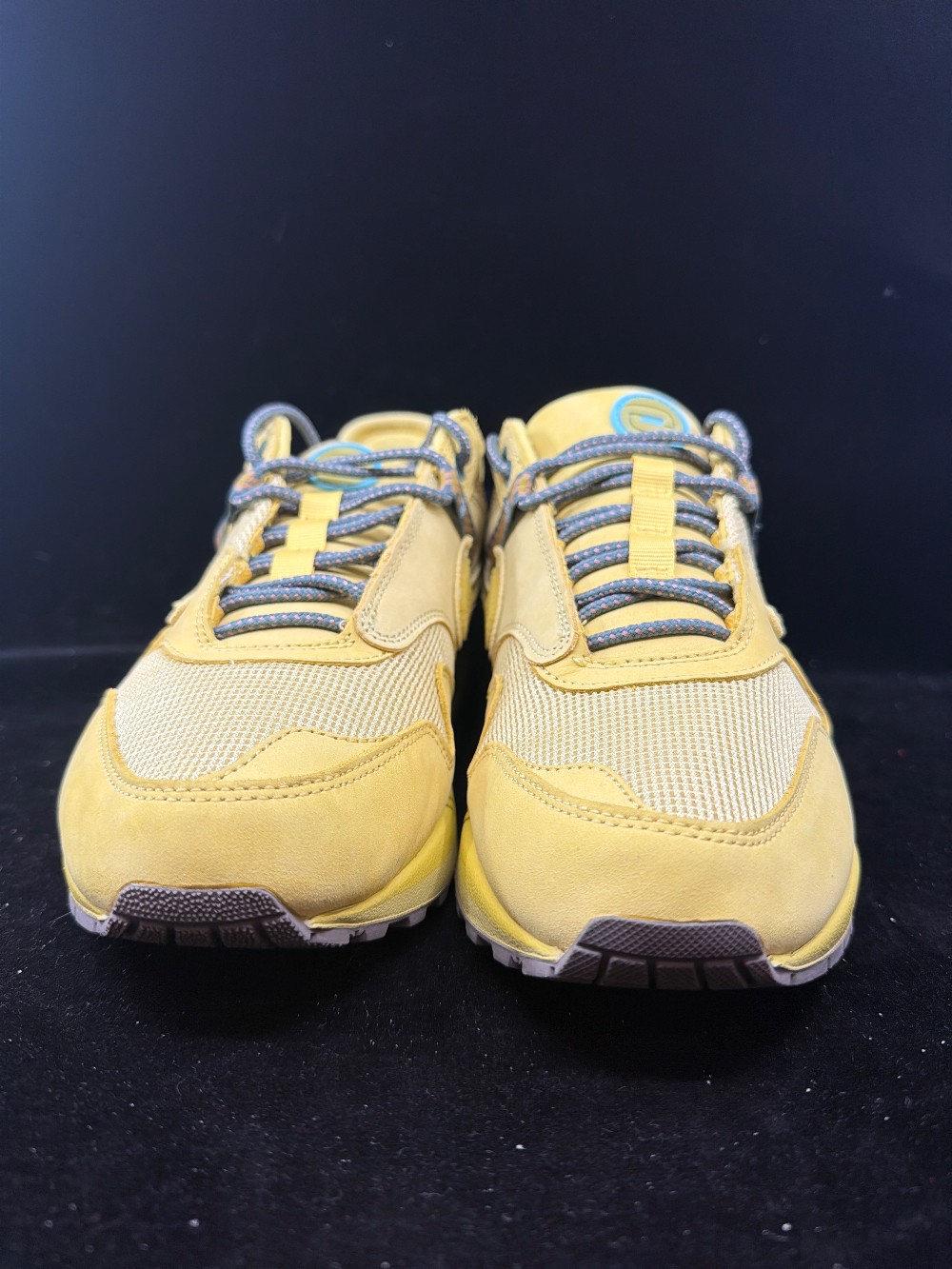 *USED* NIKE AIR MAX 1 X TRAVIS SCOTT CACTUS JACK - SATURN GOLD