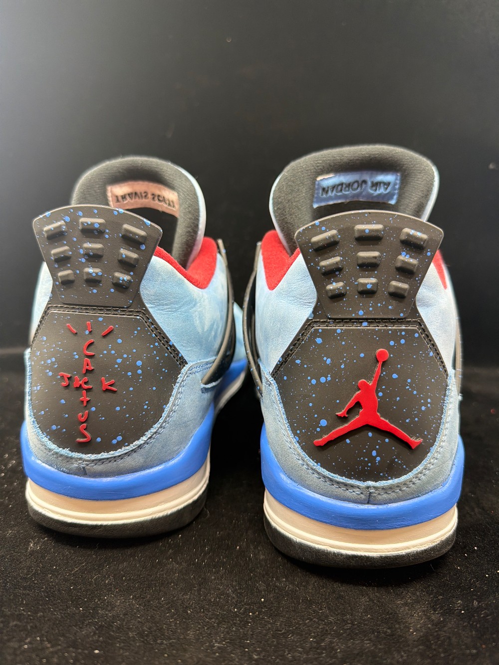 *USED* AJ 4 X TRAVIS SCOTT - CACTUS JACK (REPAINTED)