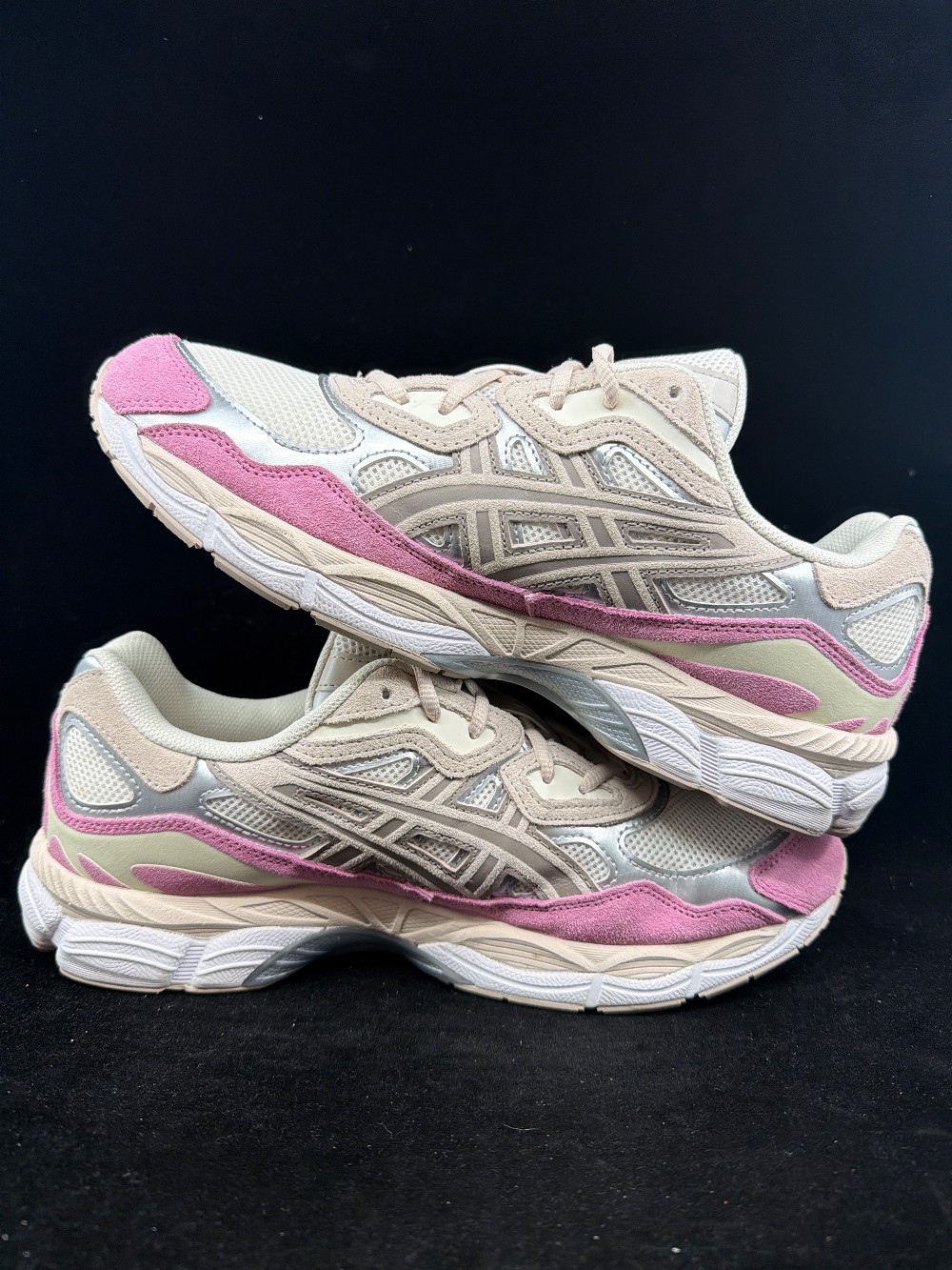 *USED* ASICS GEL-NYC - CREAM MINERAL BEIGE PINK
