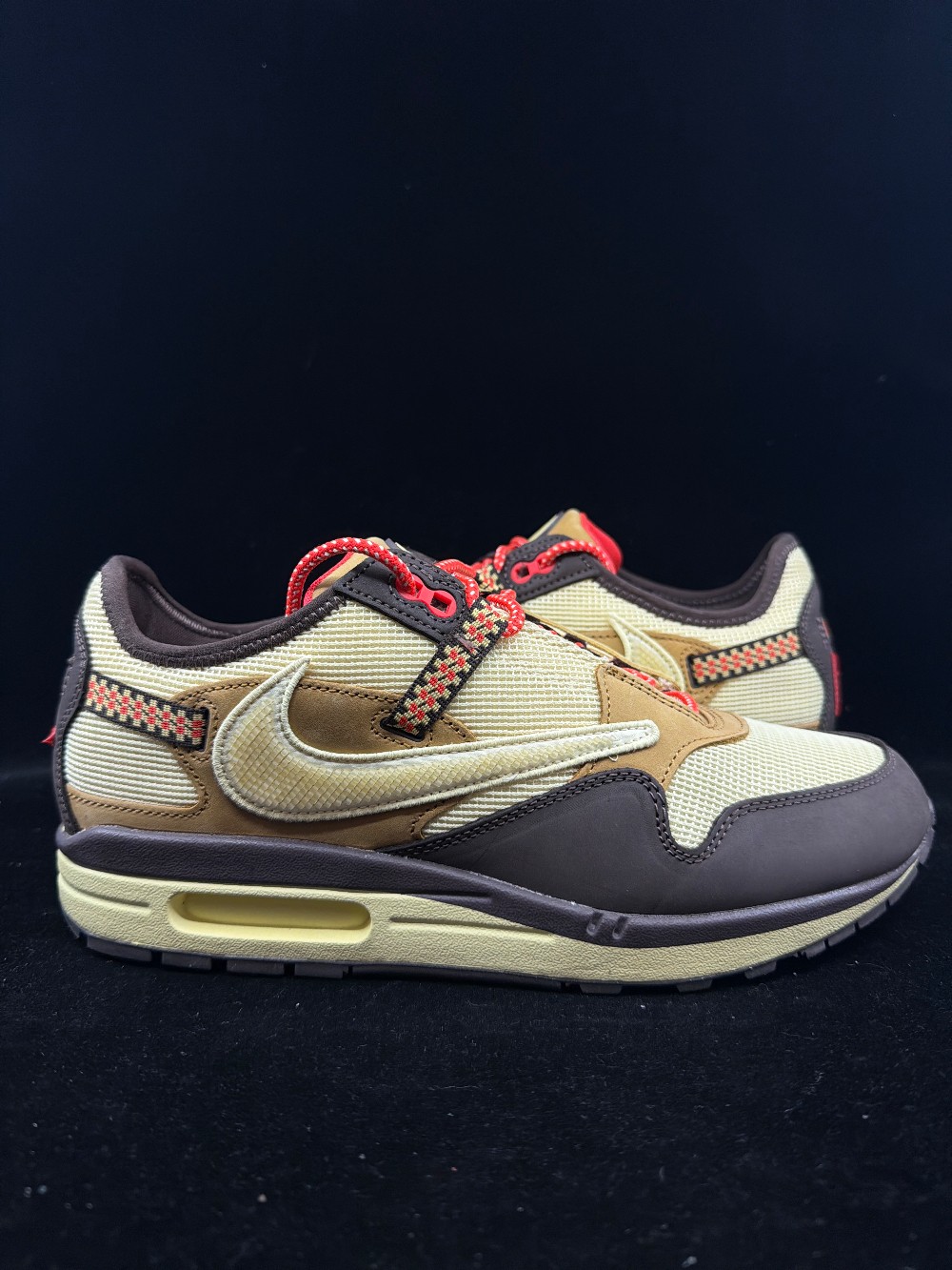 *USED* NIKE AIR MAX 1 X TRAVIS SCOTT - BAROQUE BROWN