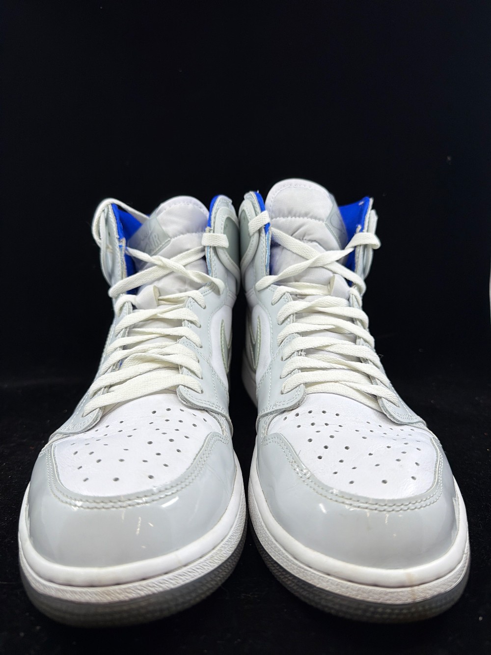 *USED* AJ 1 - ZOOM WHITE RACER BLUE