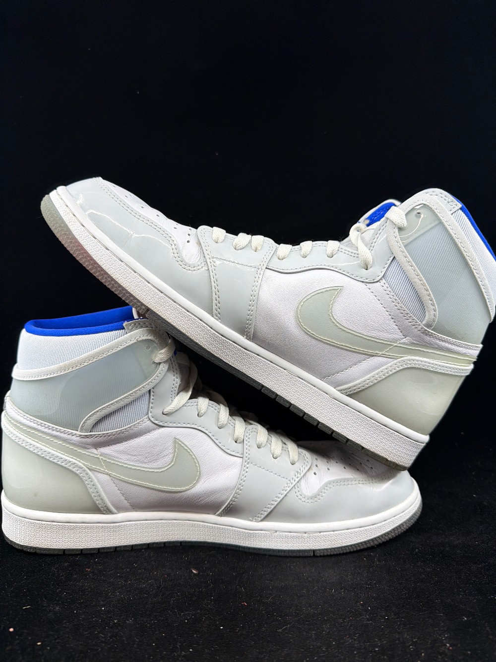 *USED* AJ 1 - ZOOM WHITE RACER BLUE