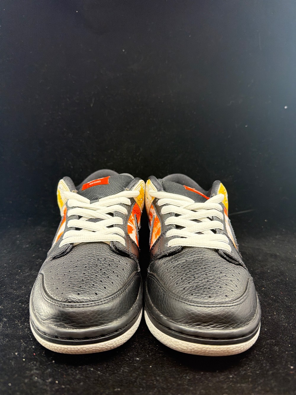 *USED* NIKE SB DUNK LOW - RAYGUN TIE-DYE BLACK