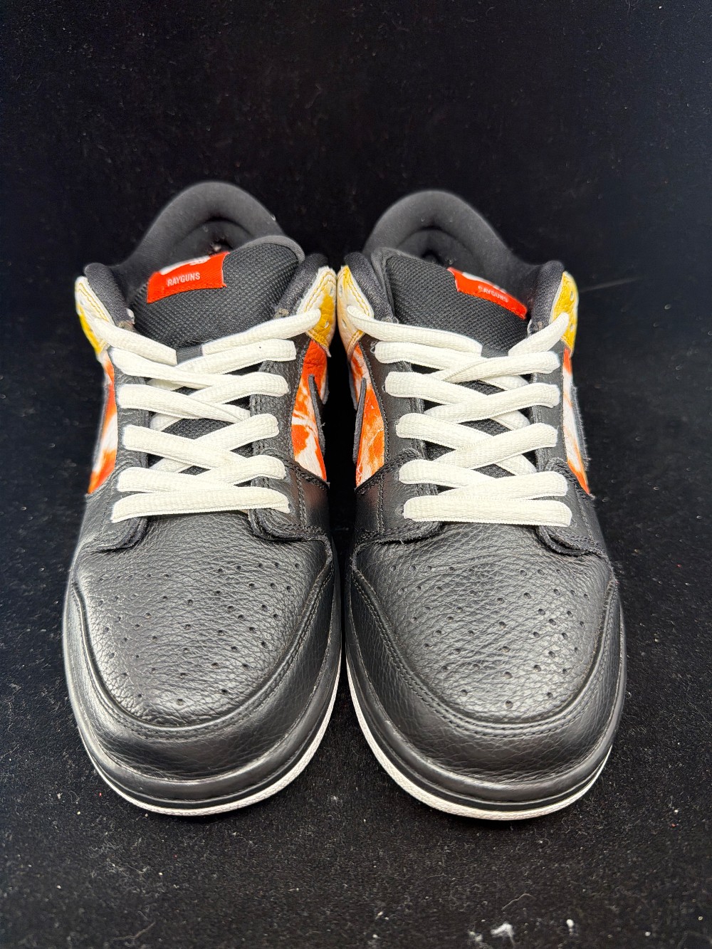 *USED* NIKE SB DUNK LOW - RAYGUN TIE-DYE BLACK