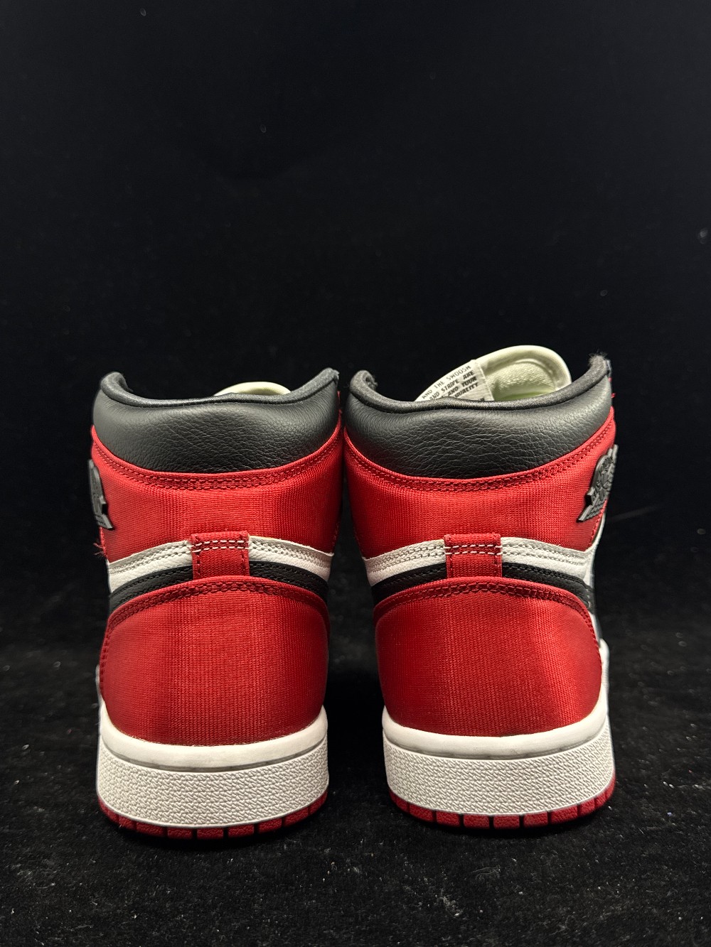 AJ 1 (W) - SATIN BLACK TOE