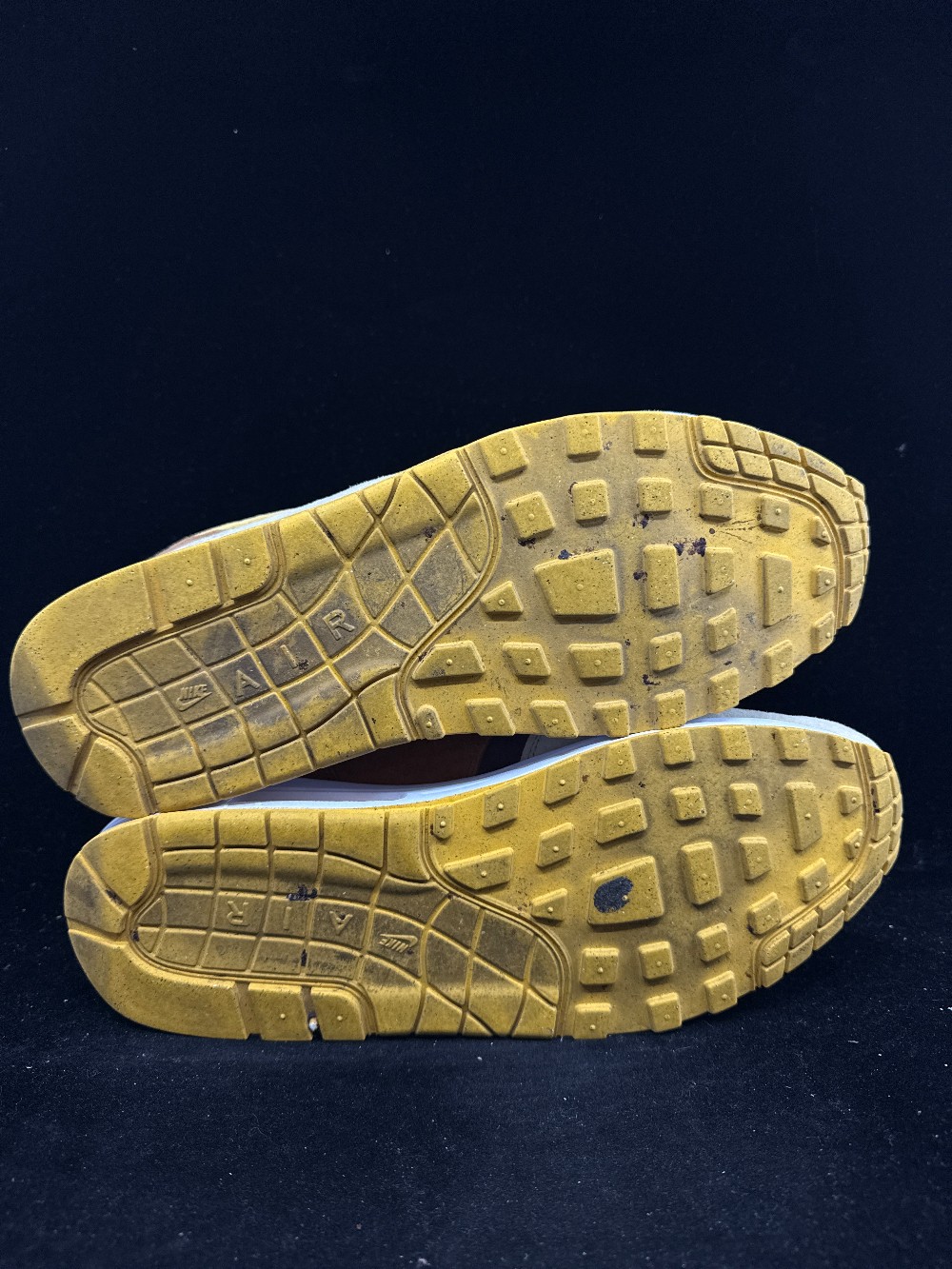 *USED* NIKE AIR MAX 1 PRM - DUCK PECAN YELLOW OCHRE