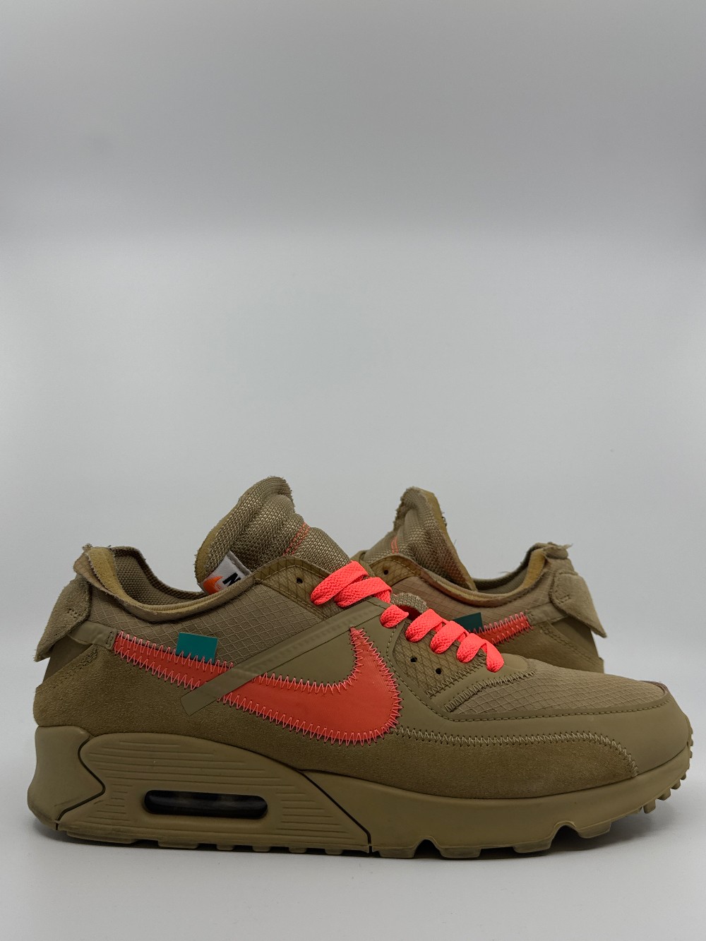 *USED* NIKE AIR MAX 90 X OFF-WHITE - DESERT ORE