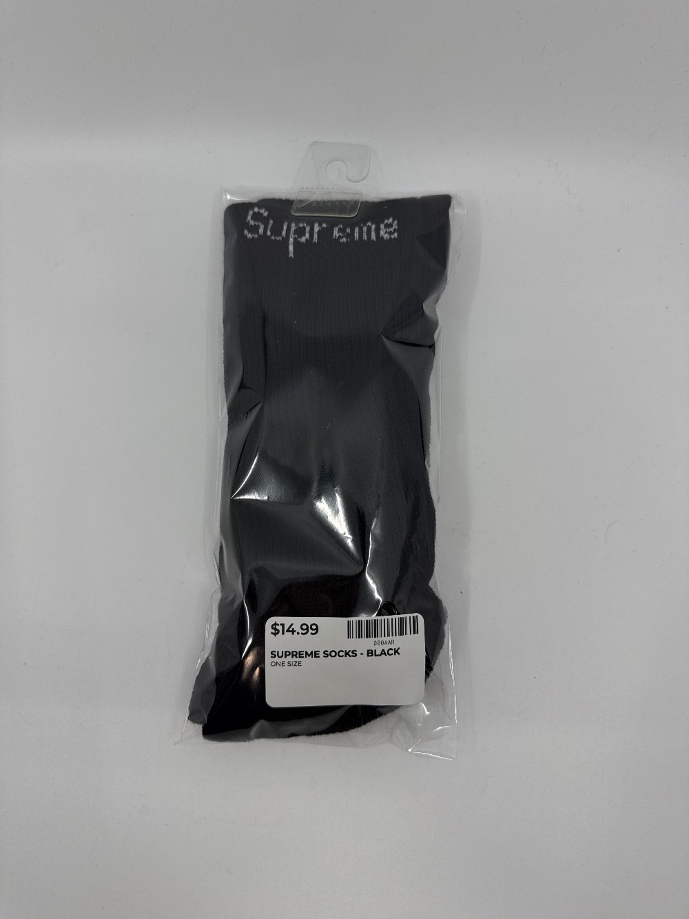 SUPREME SOCKS - BLACK