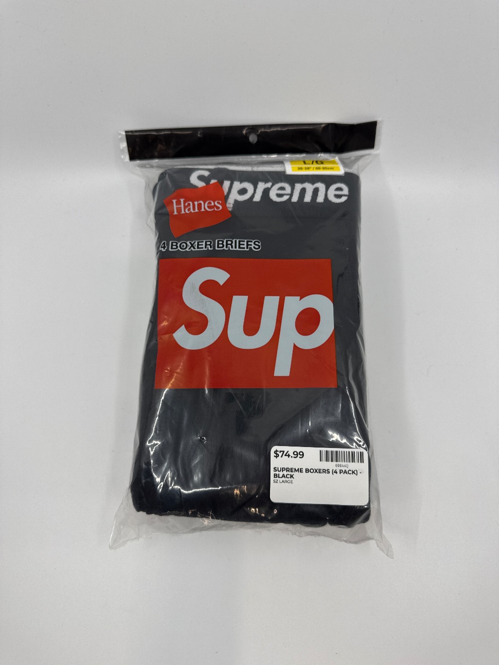 SUPREME BOXERS (4 PACK) -  BLACK