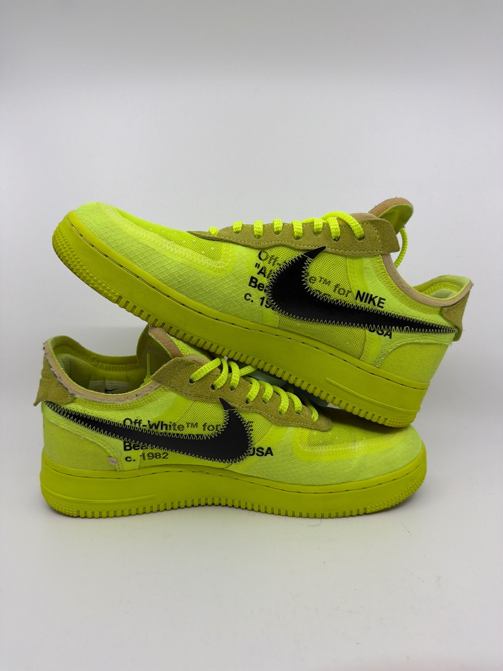 *USED* NIKE AF 1 X OFF-WHITE - VOLT