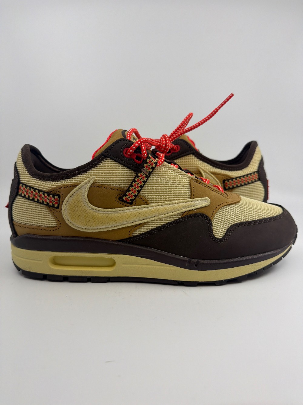 *USED* NIKE AIR MAX 1 X TRAVIS SCOTT - BAROQUE BROWN