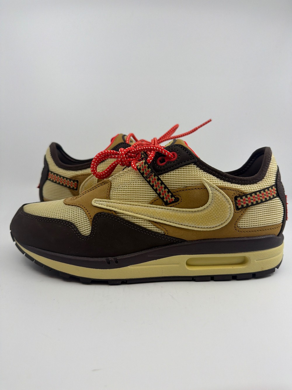 *USED* NIKE AIR MAX 1 X TRAVIS SCOTT - BAROQUE BROWN