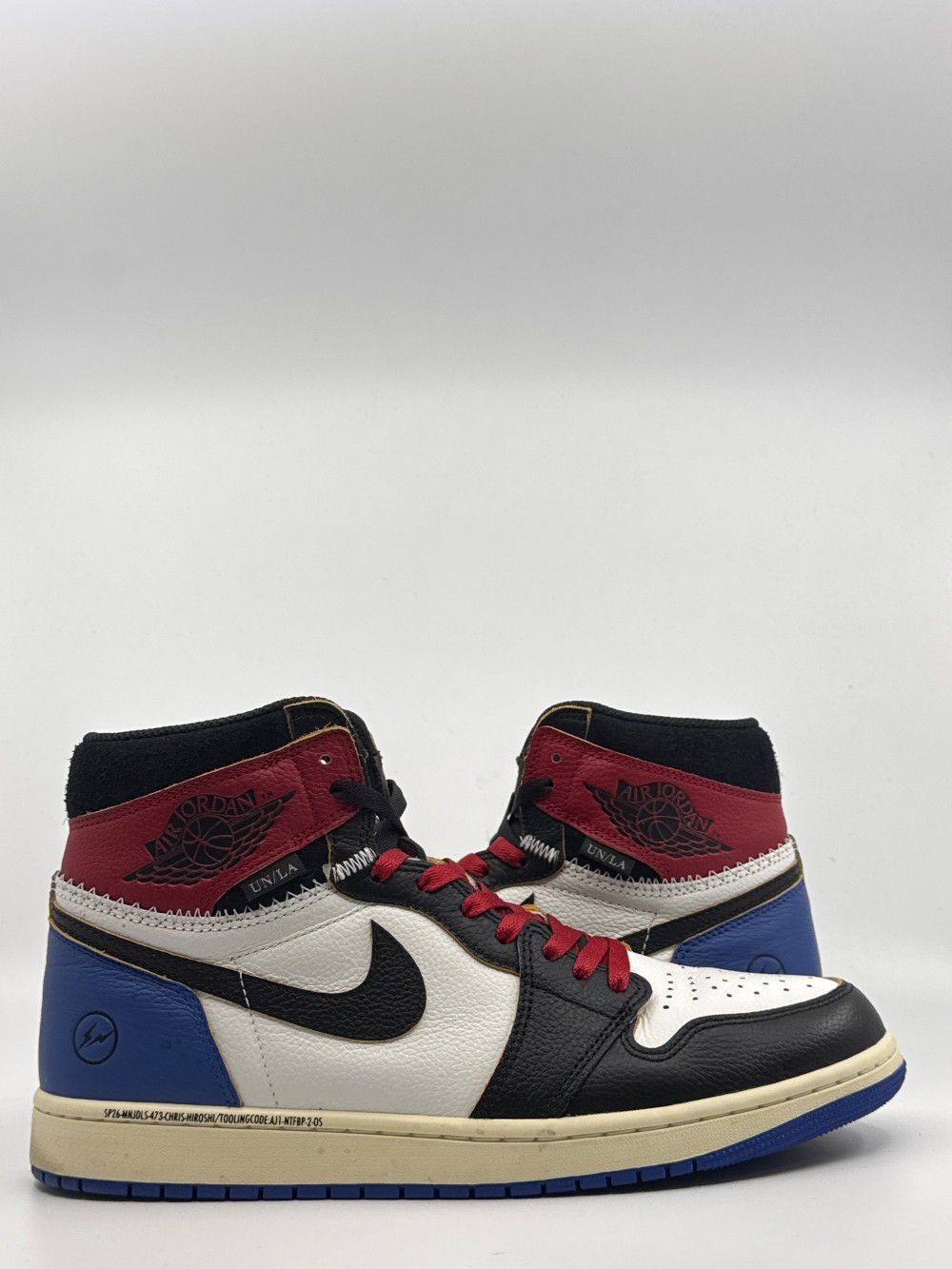 *USED* AJ 1 X FRAGMENT X UNION LA - VARSITY RED SPORT ROYAL