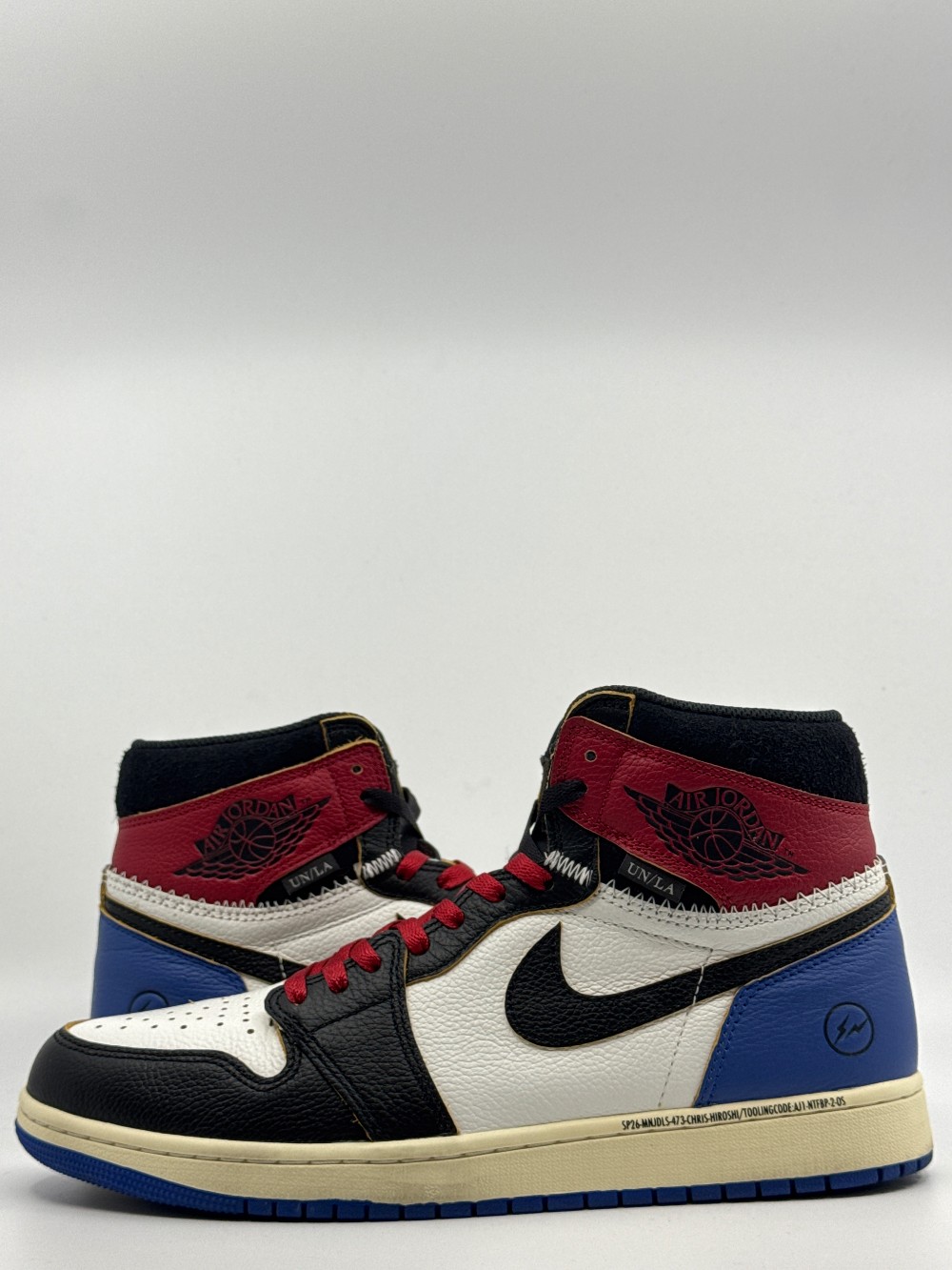 *USED* AJ 1 X FRAGMENT X UNION LA - VARSITY RED SPORT ROYAL