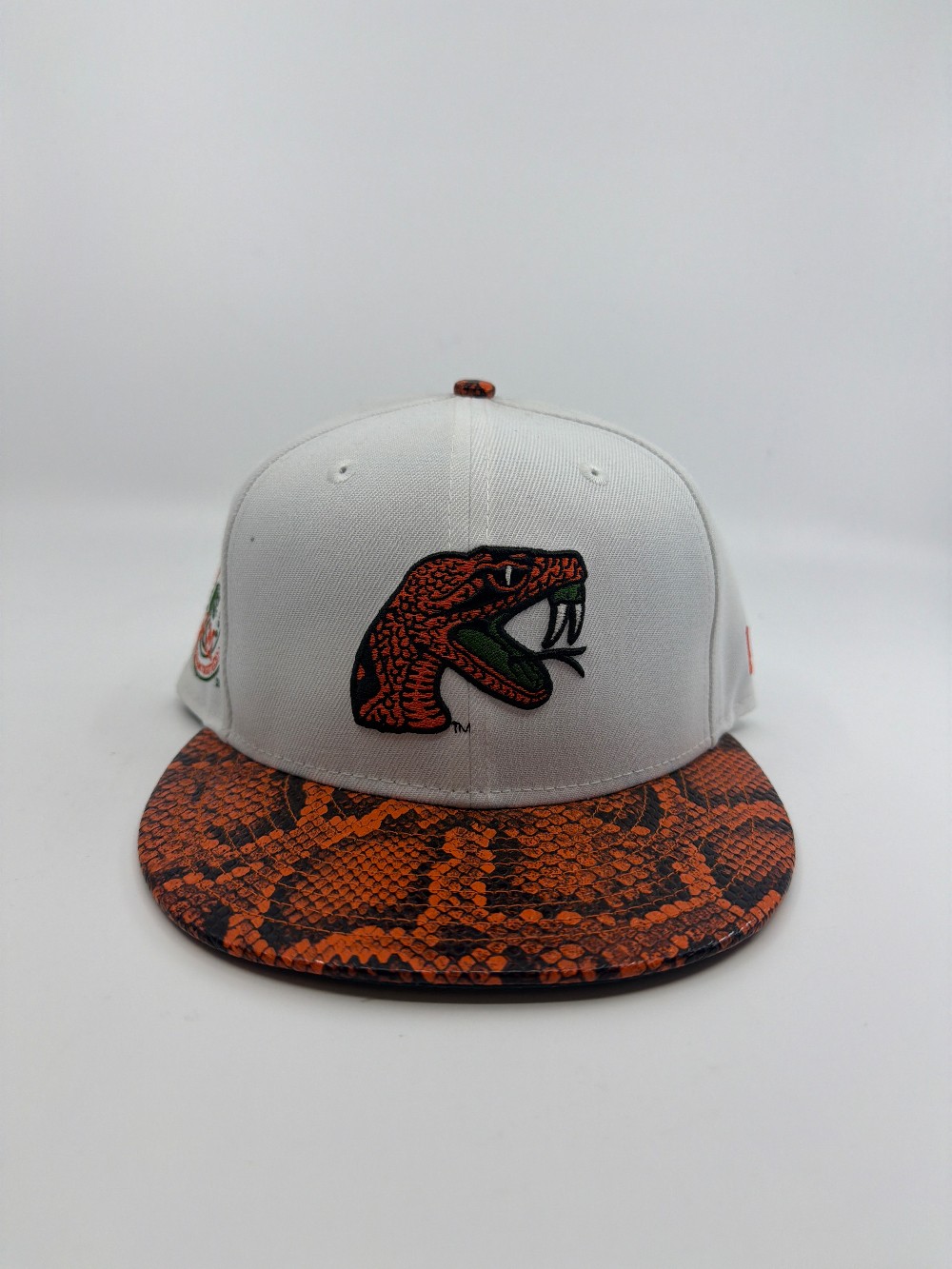 NEW ERA FLORIDA A&M SNAPBACK- WHITE/ORANGE