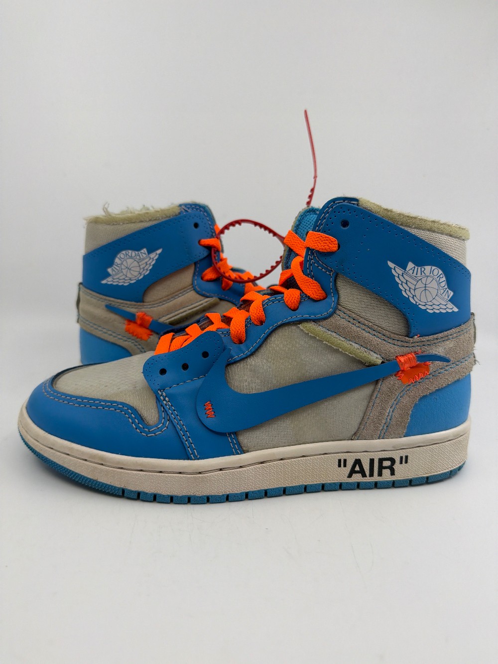 *USED/NO BOX* AJ 1 X OFF-WHITE - UNIVERSITY BLUE