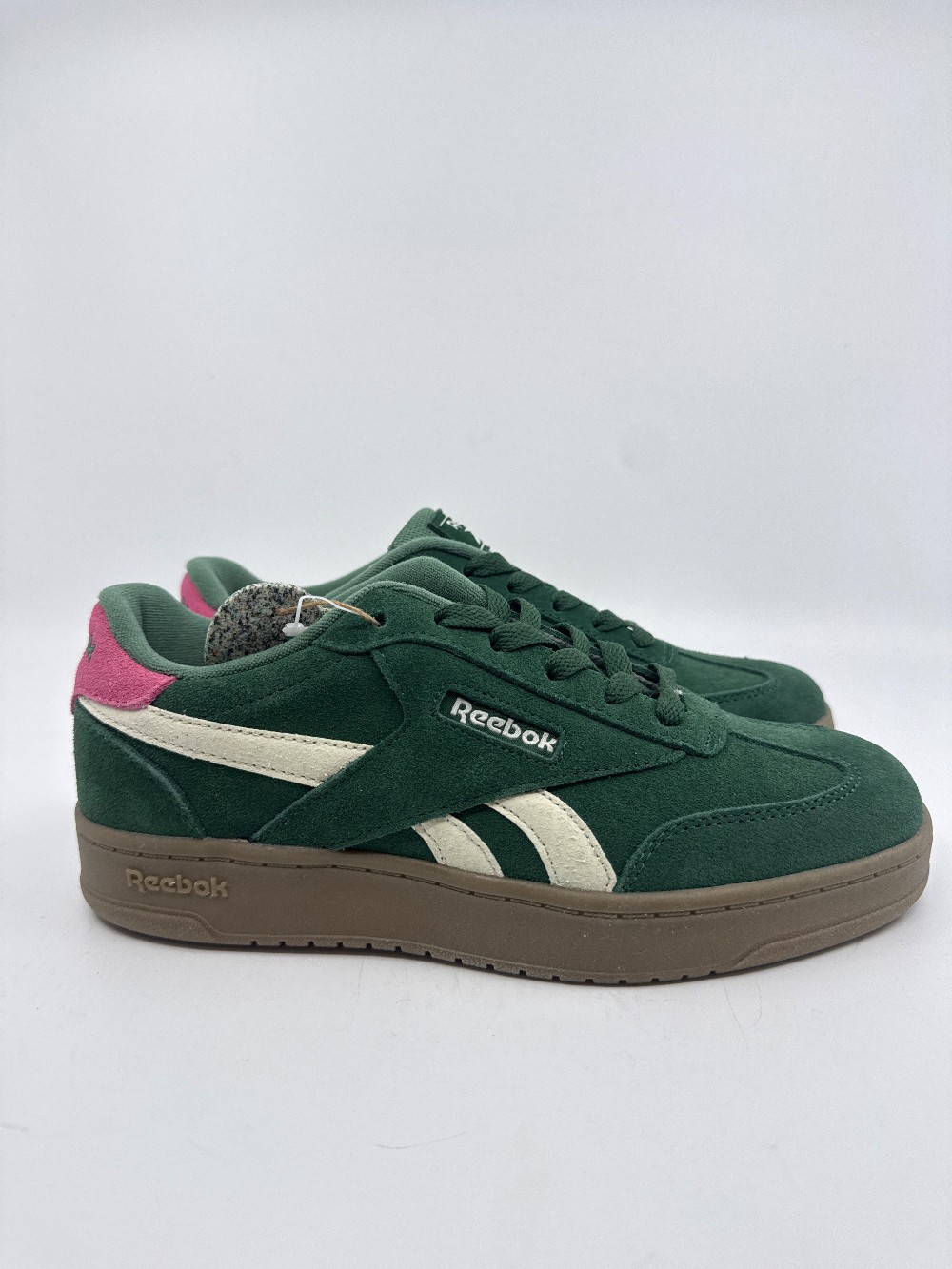 REEBOK CLUB C GROUNDS - GREEN NATURAL PINK