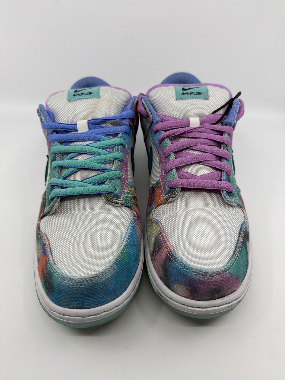 *USED* NIKE SB DUNK LOW X FUTURA LABORATORIES - BLEACHED AQUA