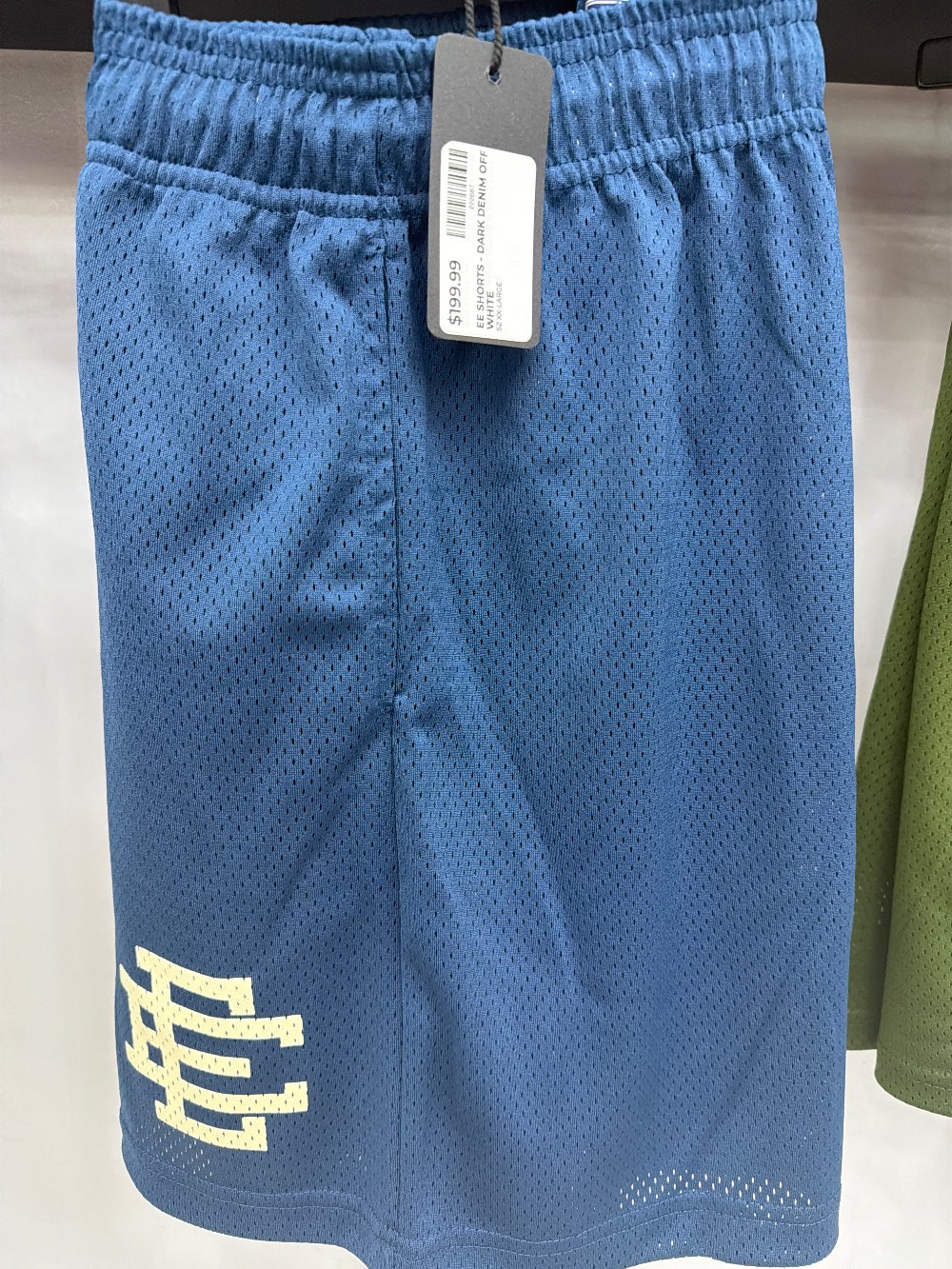 EE SHORTS - DARK DENIM OFF WHITE