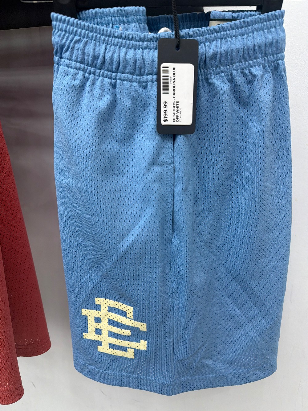 EE SHORTS - CAROLINA BLUE OFF WHITE