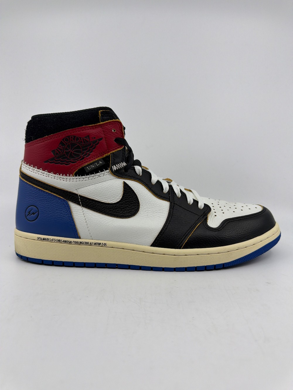 *USED* AJ 1 X FRAGMENT X UNION LA - VARSITY RED SPORT ROYAL