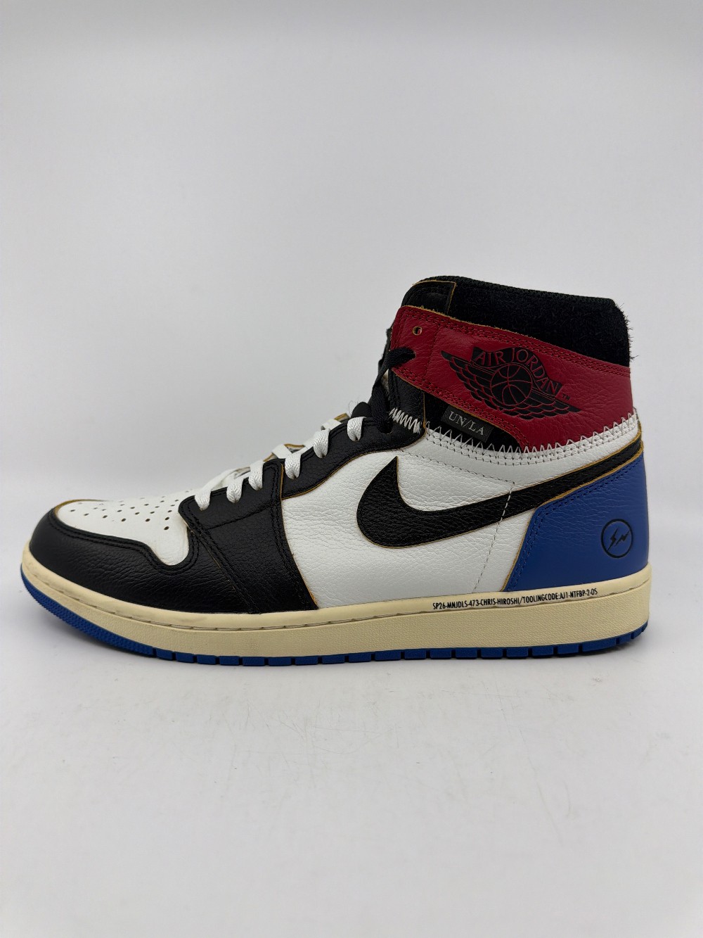*USED* AJ 1 X FRAGMENT X UNION LA - VARSITY RED SPORT ROYAL