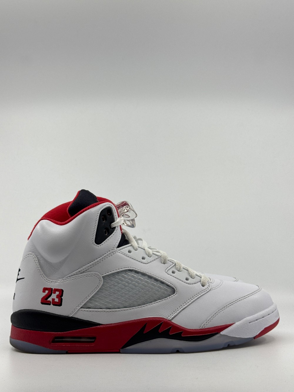 *USED* AJ 5 - FIRE RED BLACK TONGUE (2025)