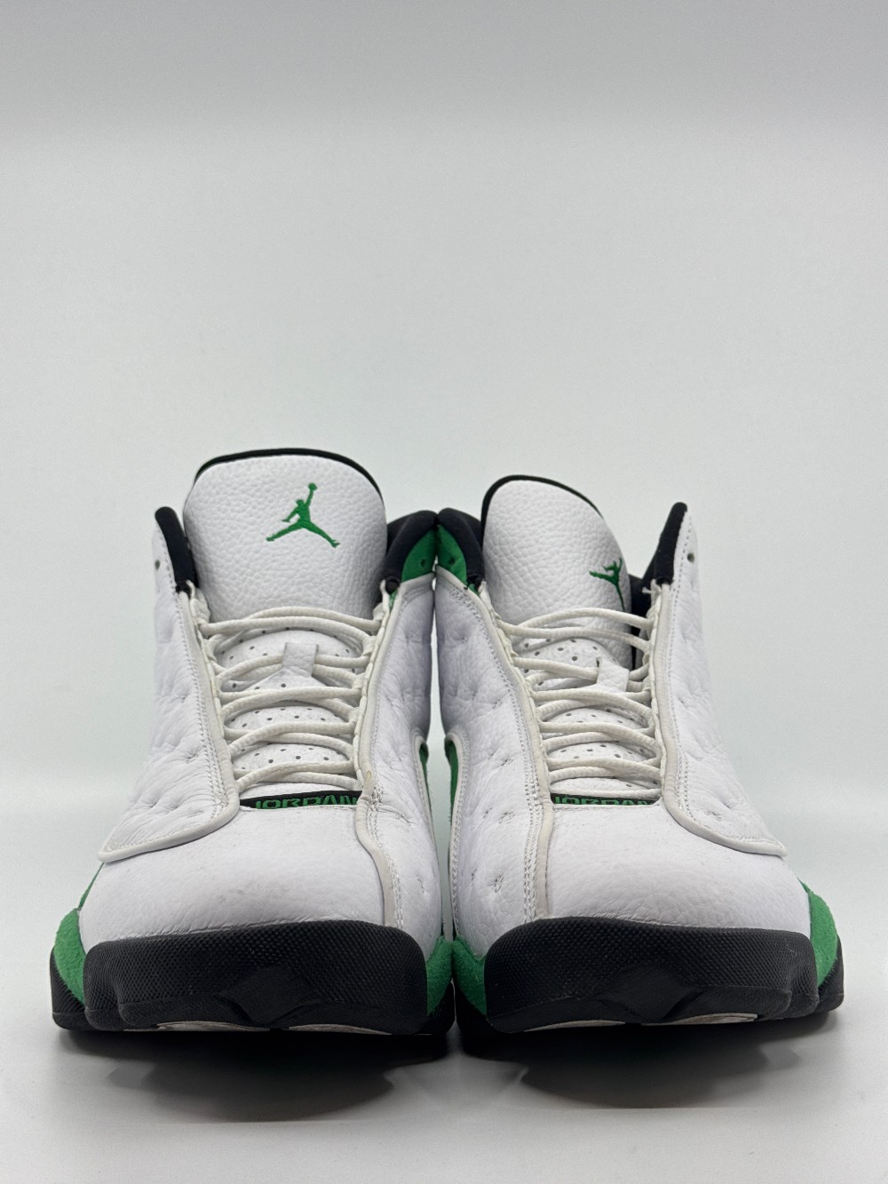 *USED* AJ 13 - WHITE LUCKY GREEN