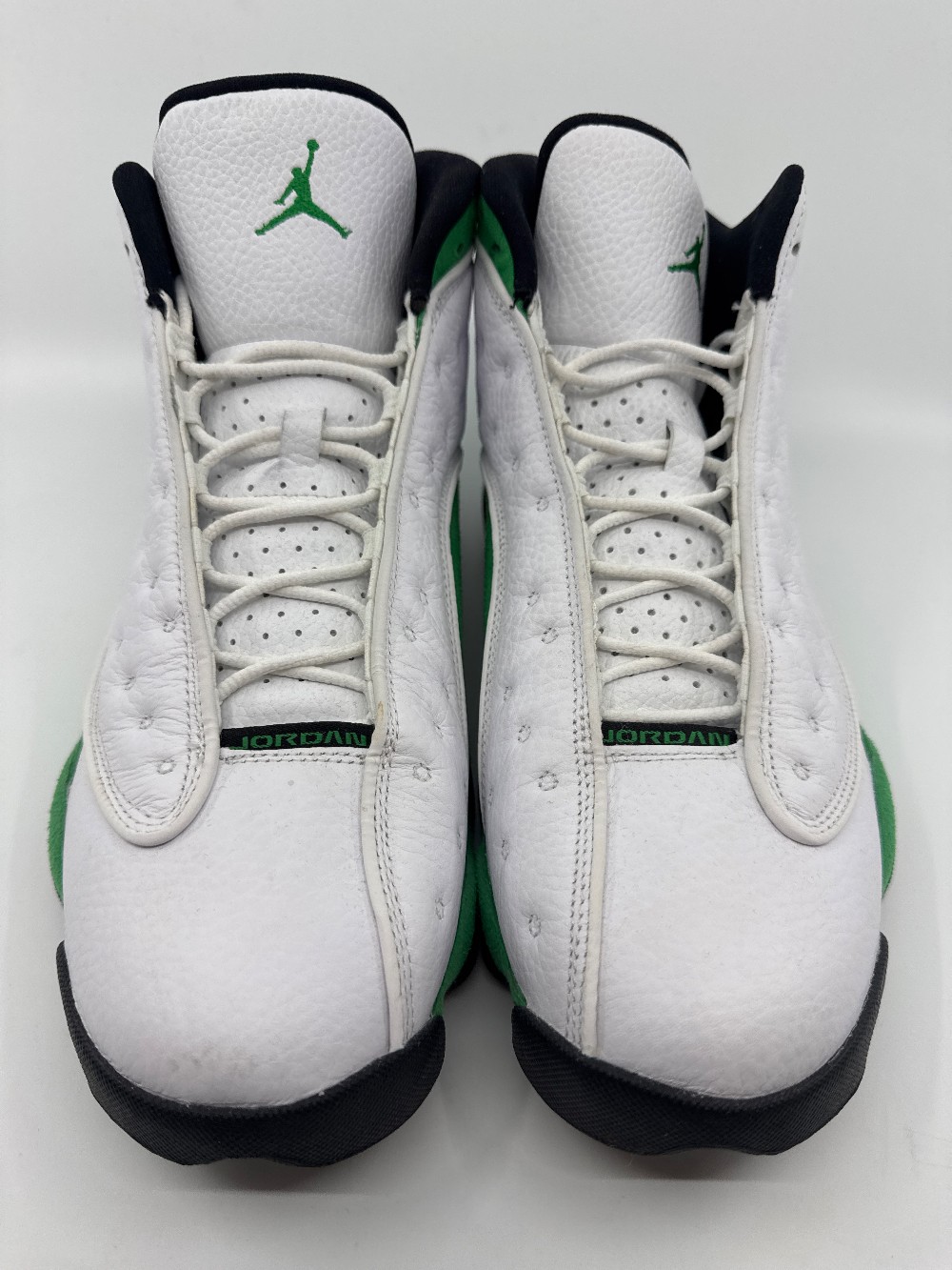 *USED* AJ 13 - WHITE LUCKY GREEN
