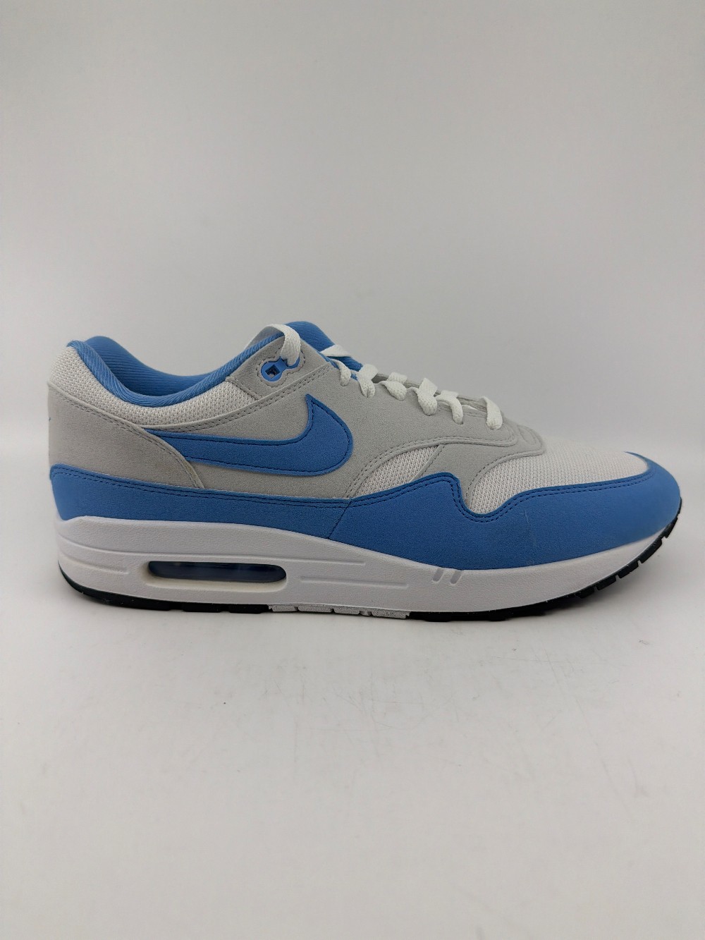 *USED* NIKE AIR MAX 1 - WHITE UNIVERSITY BLUE