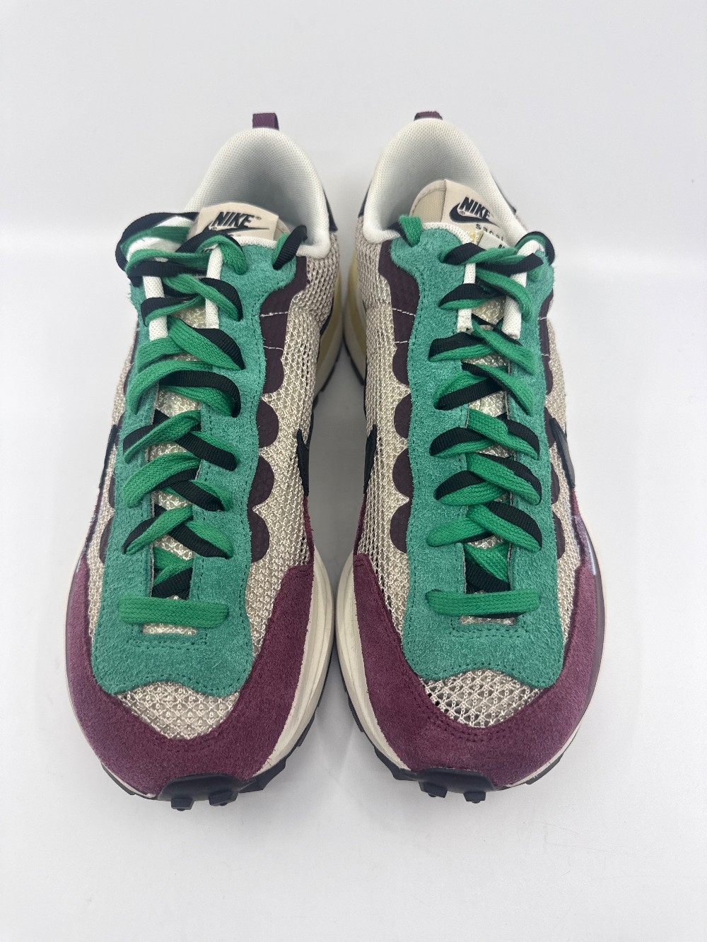*USED* NIKE VAPORWAFFLE X SACAI - VILLIAN RED NEPTUNE GREEN