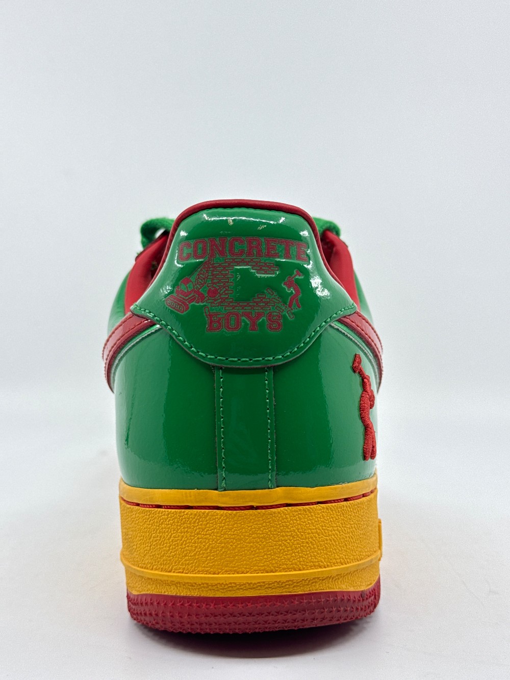*USED* NIKE AIR FORCE 1 LOW X LIL YACHTY - CONCRETE BOYS LUCKY GREEN