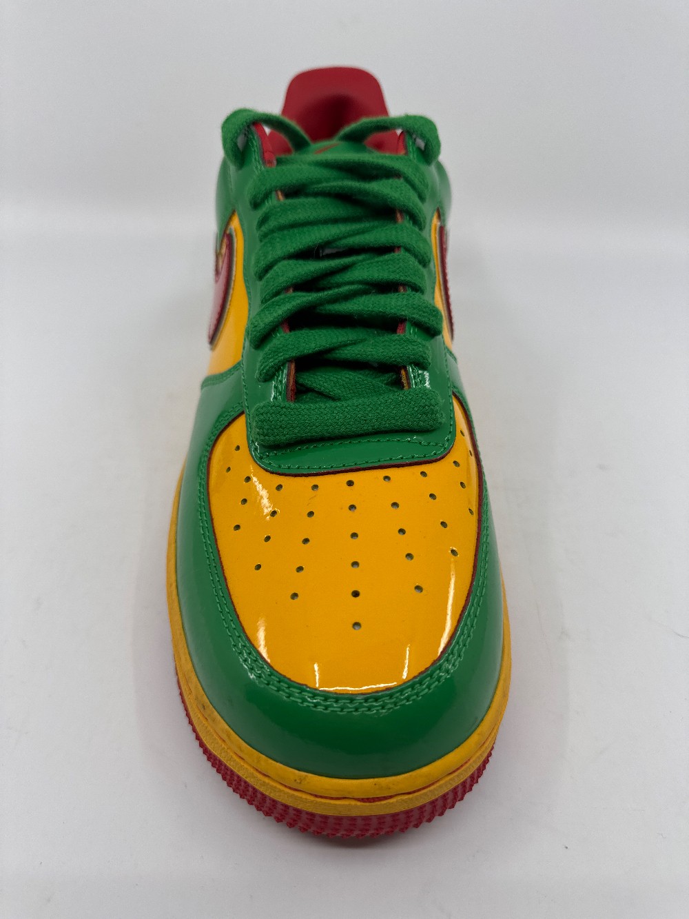 *USED* NIKE AIR FORCE 1 LOW X LIL YACHTY - CONCRETE BOYS LUCKY GREEN