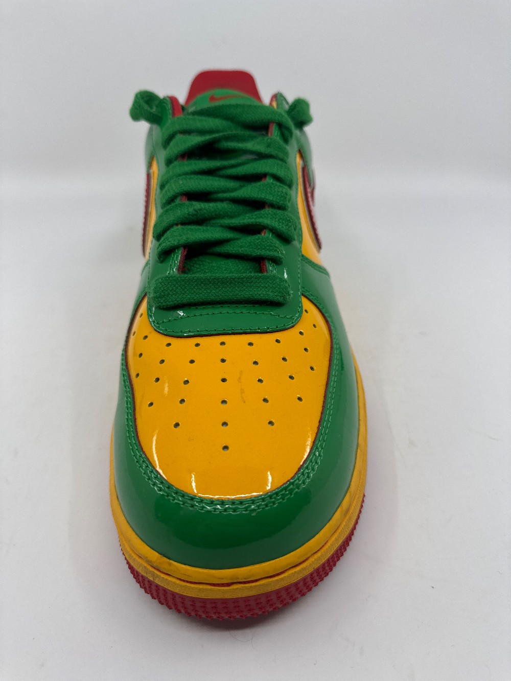 *USED* NIKE AIR FORCE 1 LOW X LIL YACHTY - CONCRETE BOYS LUCKY GREEN