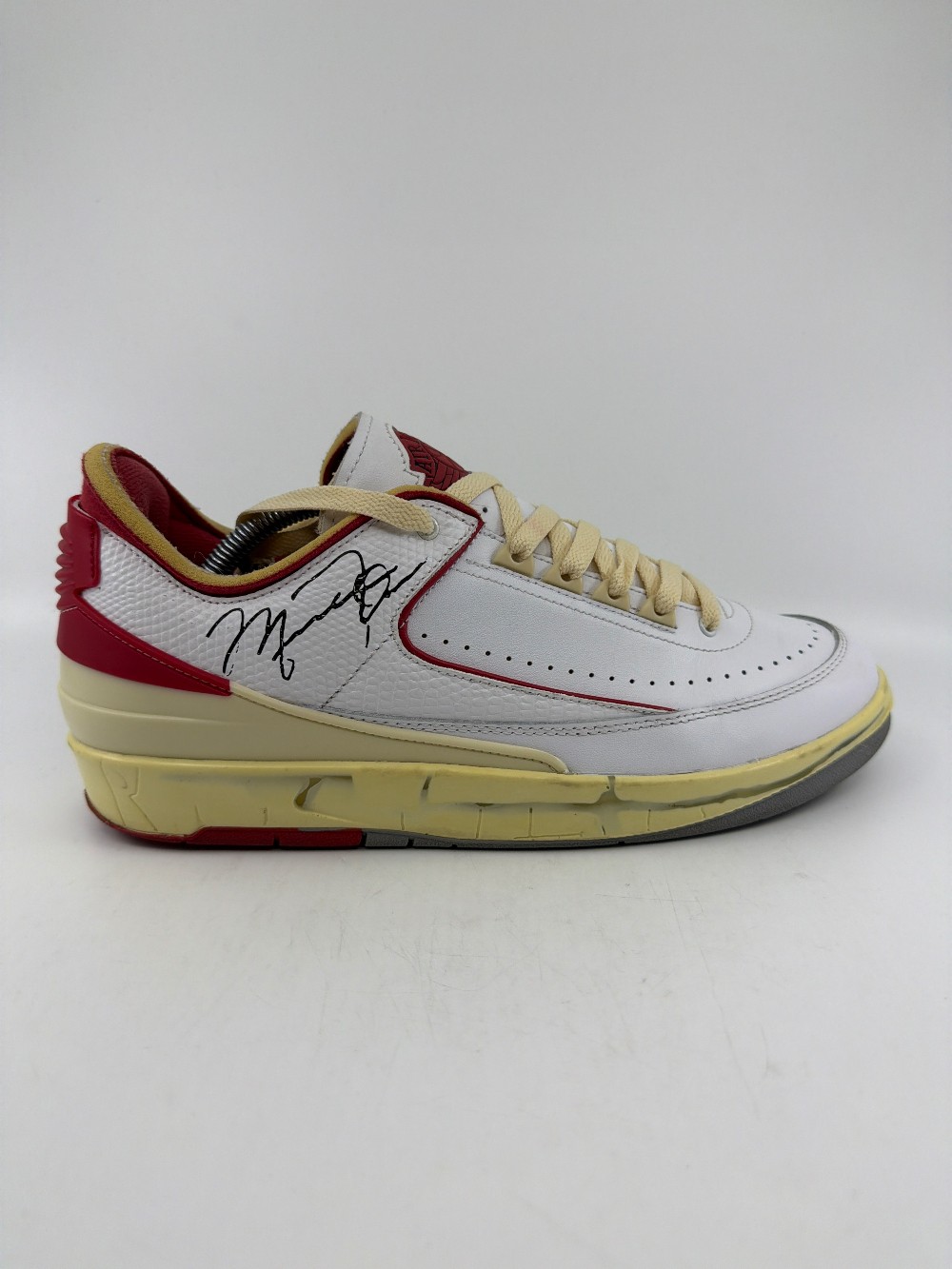 *USED* AJ 2 LOW X OFF-WHITE - WHITE RED