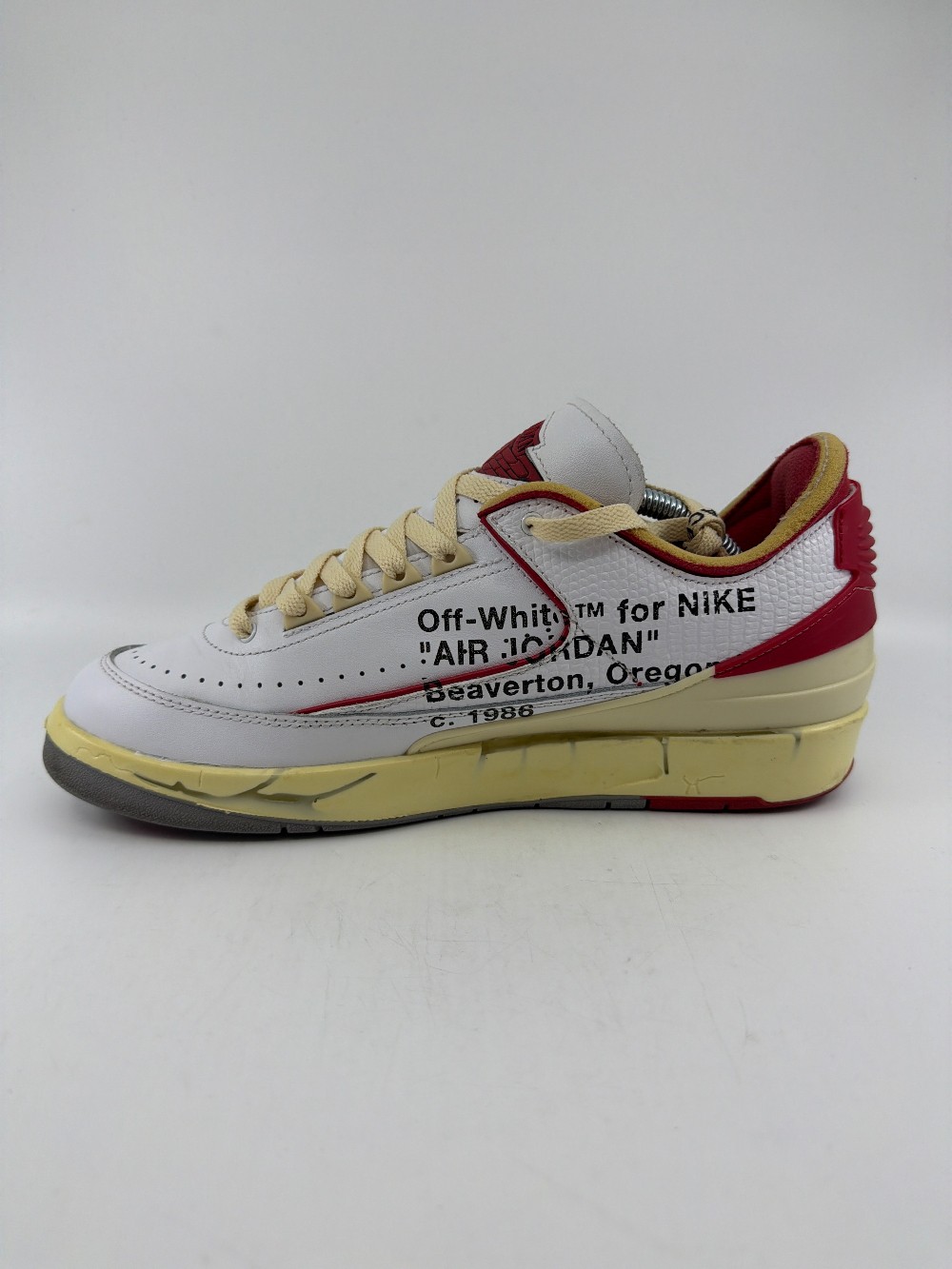 *USED* AJ 2 LOW X OFF-WHITE - WHITE RED