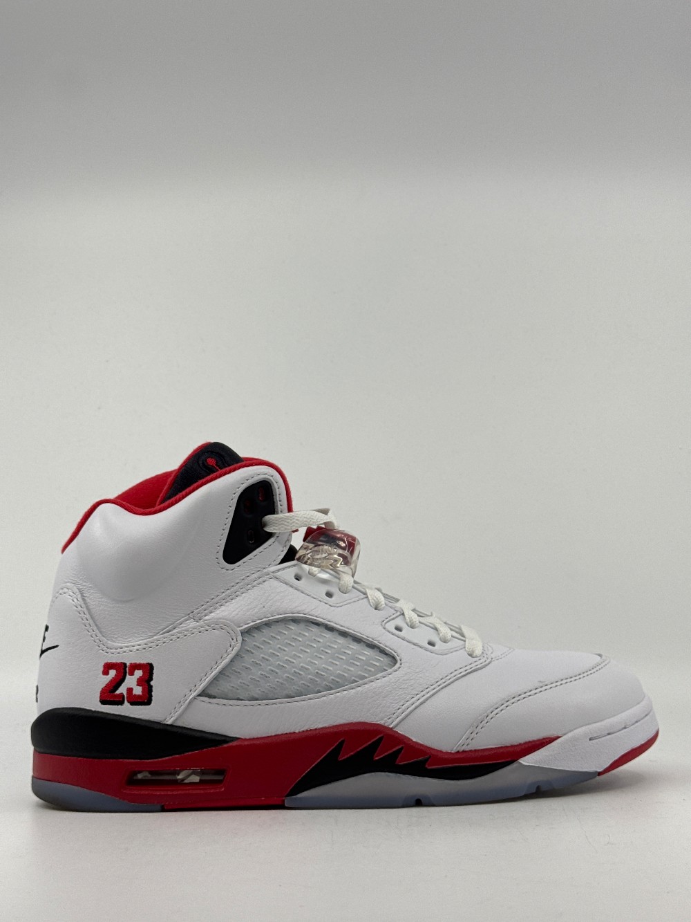 *USED* AJ 5 - FIRE RED BLACK TONGUE (2025)