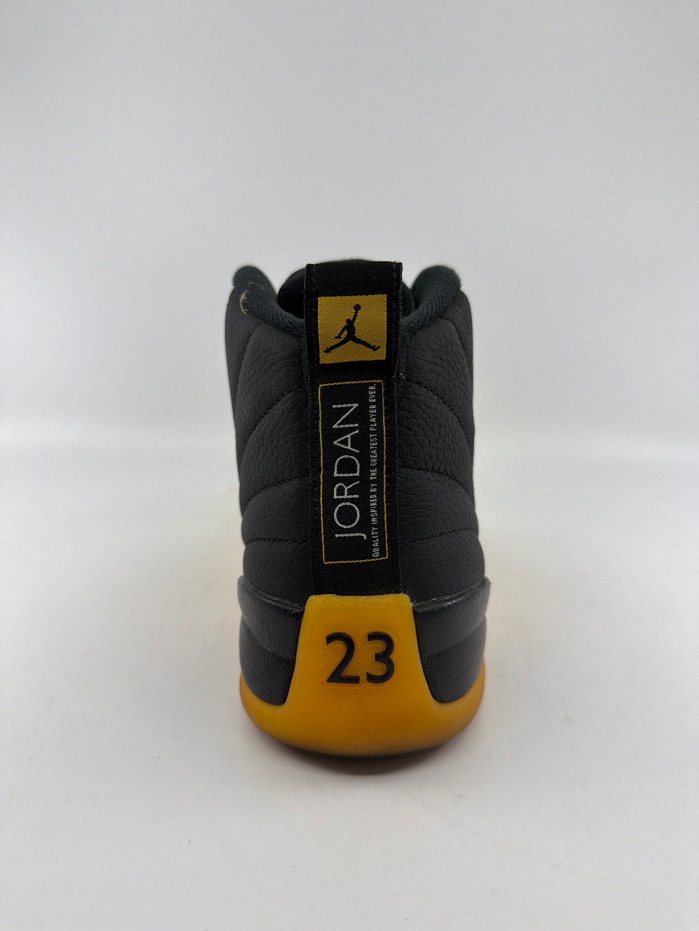 *USED* AJ 12 - BLACK UNIVERSITY GOLD