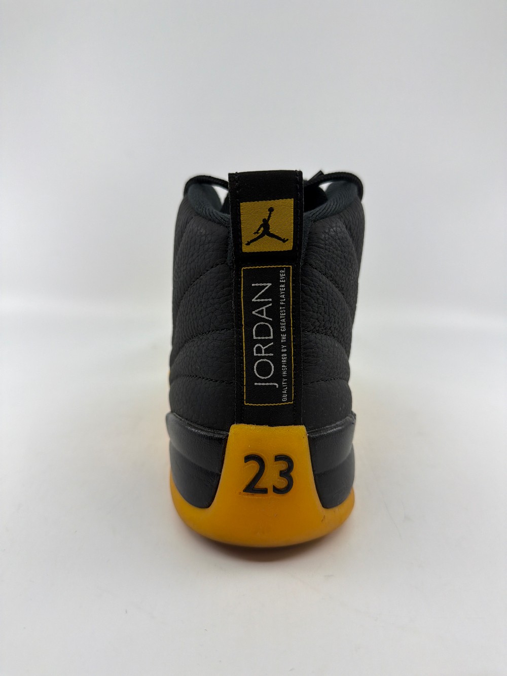 *USED* AJ 12 - BLACK UNIVERSITY GOLD