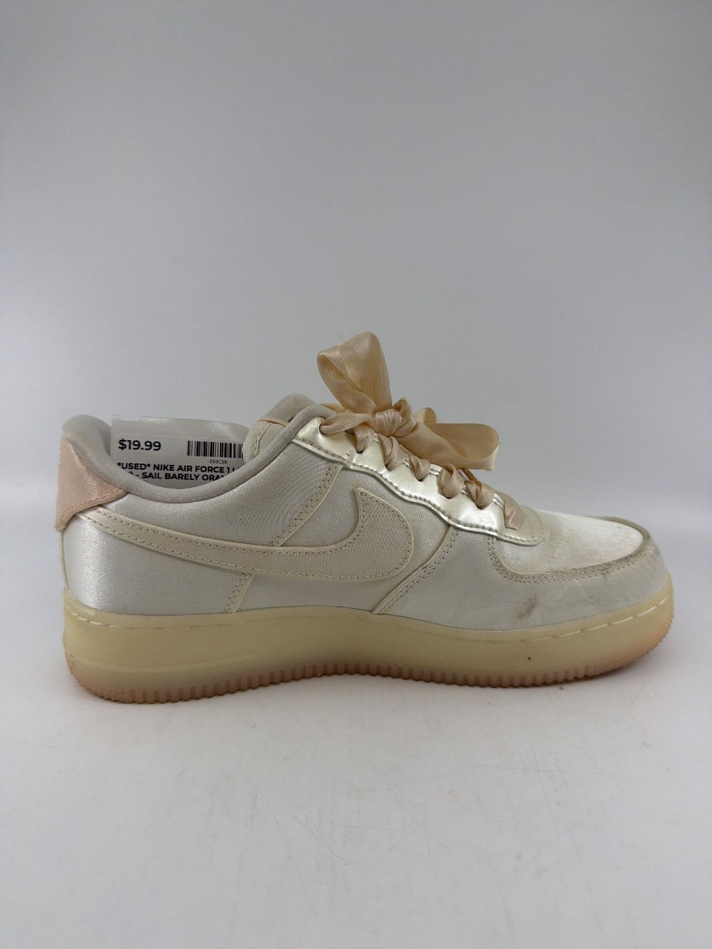 *USED* NIKE AIR FORCE 1 LOW (W) - SAIL BARELY ORANGE