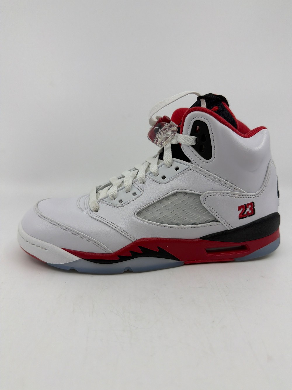 *USED* AJ 5 (GS) - FIRE RED BLACK TONGUE
