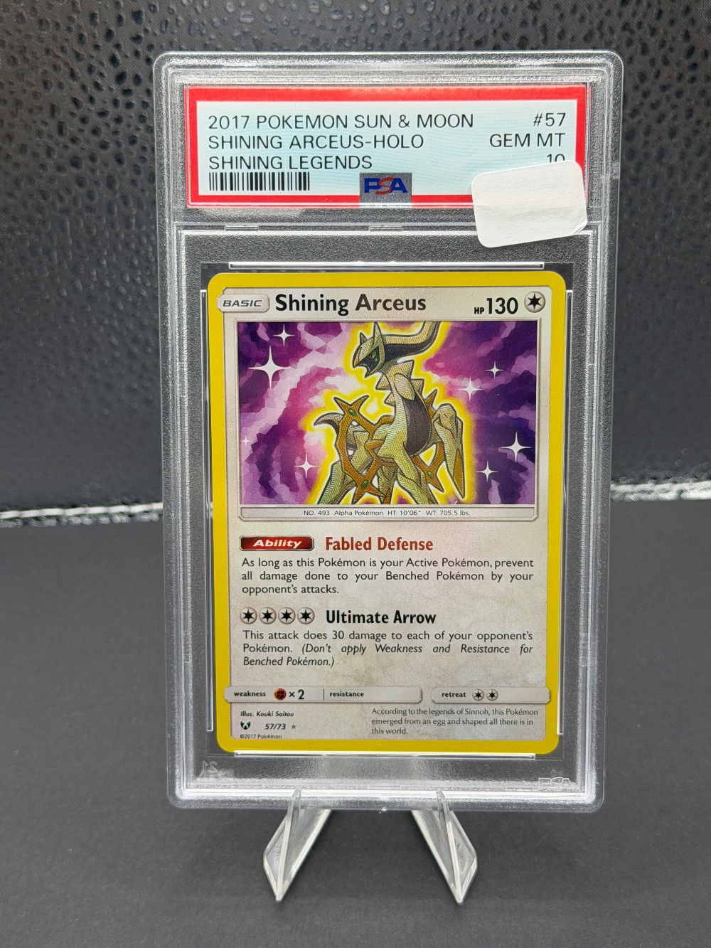 SHINING ARCEUS SHINING LEGENDS GRADED PSA 10