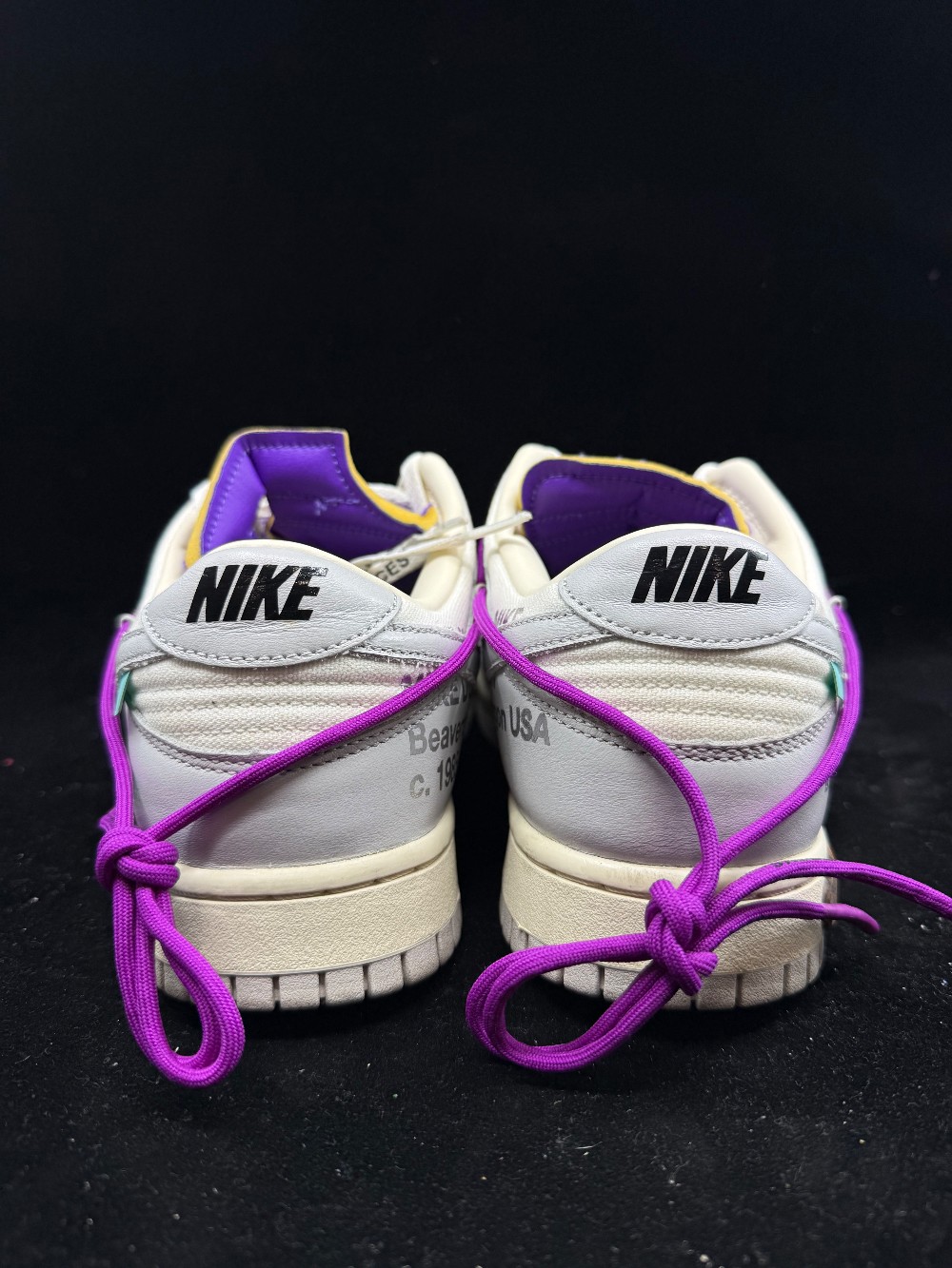 *USED* NIKE X OFF WHITE DUNK LOW - LOT 28