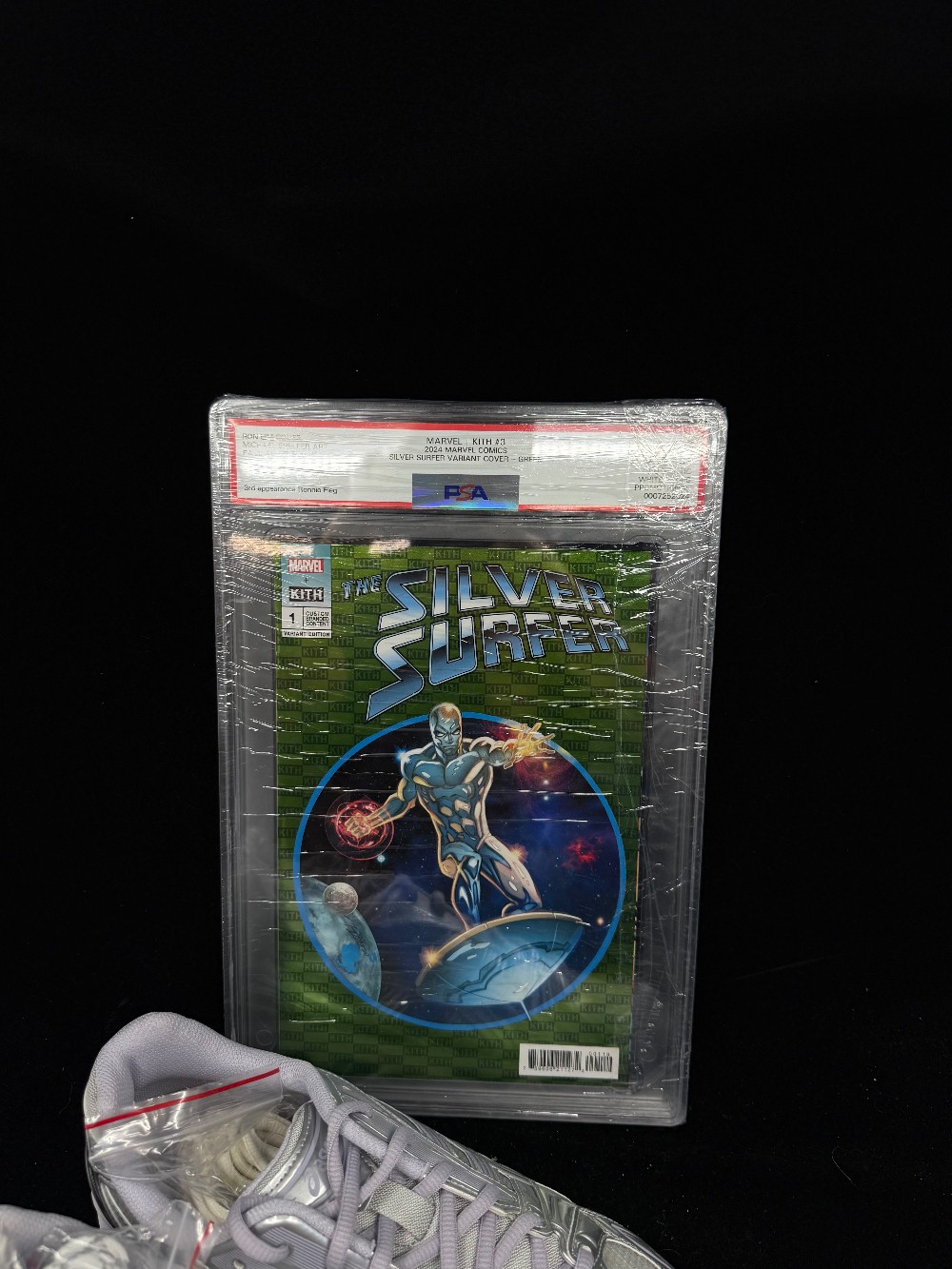 ASICS GEL-KAYANO 14 X KITH X MARVEL VILLAINS - SILVER SURFER SEALED BOX (COMIC INCLUDED)