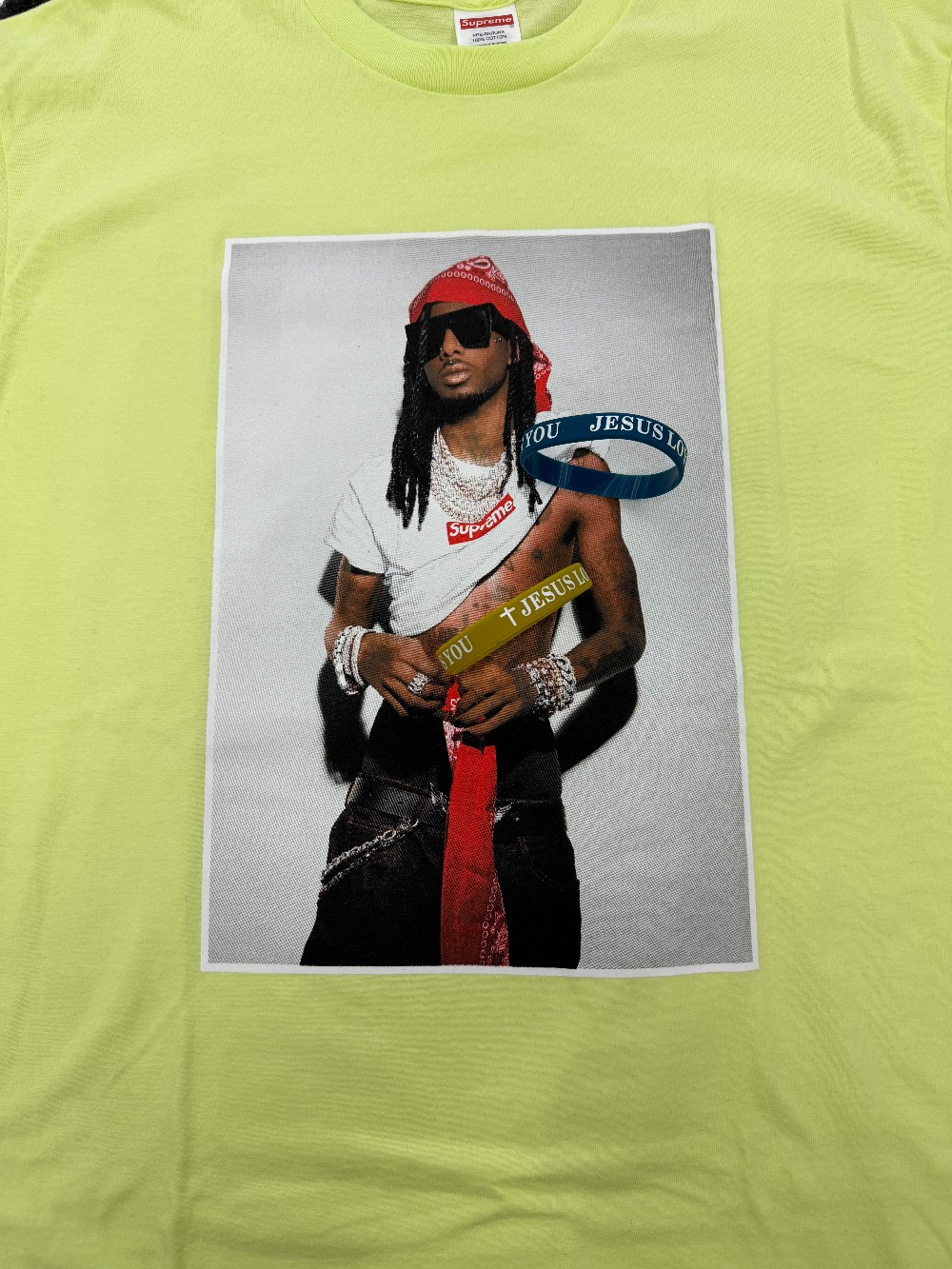 SUPREME X PLAYBOI CARTI TEE - PALE GREEN