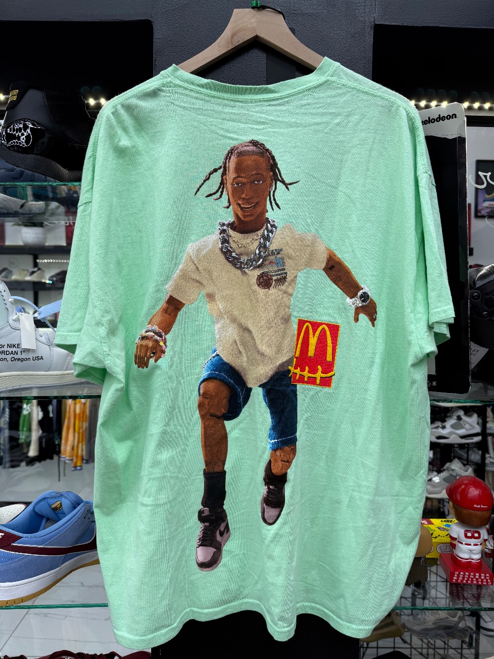 *USED* TRAVIS SCOTT X MCDONALDS TEE - TRAVIS MINT